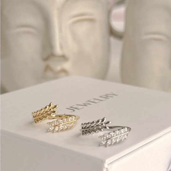 Platinum Plated Spike Adjustable Ring Waterproof Jewelry - Picture 4 of 15